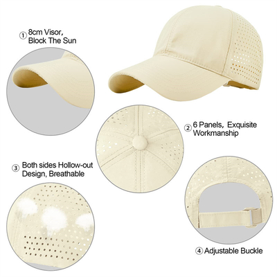 Hombres Rapido Seco Respirable Béisbol Deportivo Sombrero de malla personalizada Adjustable Sombrero Plano Sombrero de camión