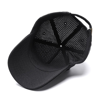 Sombrero de pelota de béisbol de malla de 5 paneles personalizado al aire libre con corona alta transpirable Sombrero de malla de camión