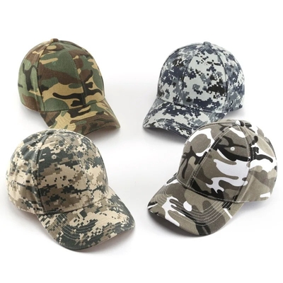 Camisetas de béisbol masculinas con camuflaje de logotipo de béisbol táctico de 6 paneles