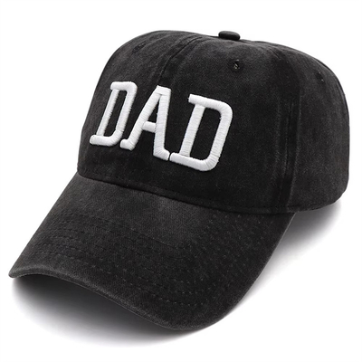 Dos tonos de lavado letra bordada Papá Mamá malla Sombrero de camión al por mayor Retro Sombrero de camión