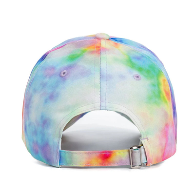Moda personalizada Hip Hop 6 Panel Corbata Tinta Béisbol Sombrero de gorra de la corona alta Sombreros de béisbol de impresión irregular