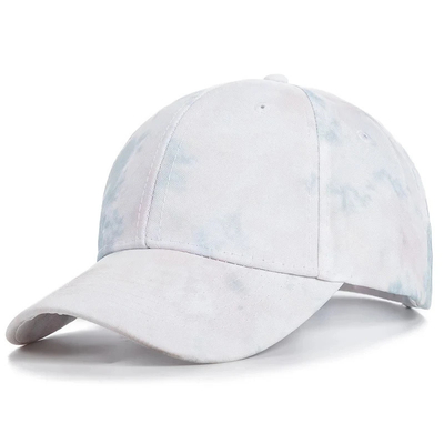 Moda personalizada Hip Hop 6 Panel Corbata Tinta Béisbol Sombrero de gorra de la corona alta Sombreros de béisbol de impresión irregular