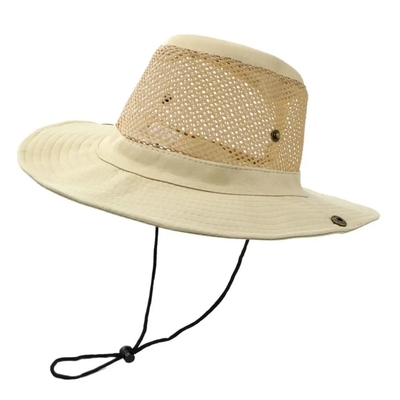 Camo exterior Camuflaje sombrero de balde de pescador con logotipo personalizado