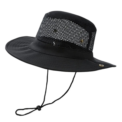 Camo exterior Camuflaje sombrero de balde de pescador con logotipo personalizado