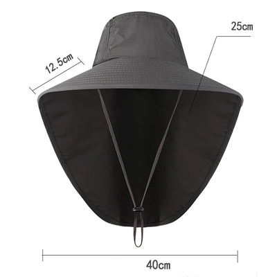 Sombrero de sol elegante de nylon Sombrero de pescador rápido UPF40 Sombrero de pescador