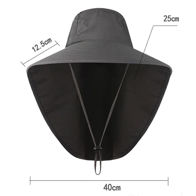 Sombrero de sol elegante de nylon Sombrero de pescador rápido UPF40 Sombrero de pescador