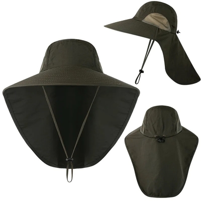 Sombrero de sol elegante de nylon Sombrero de pescador rápido UPF40 Sombrero de pescador
