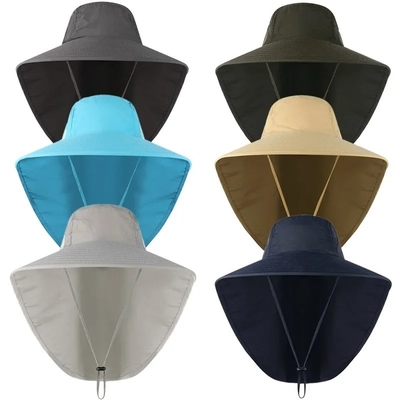 Sombrero de sol elegante de nylon Sombrero de pescador rápido UPF40 Sombrero de pescador
