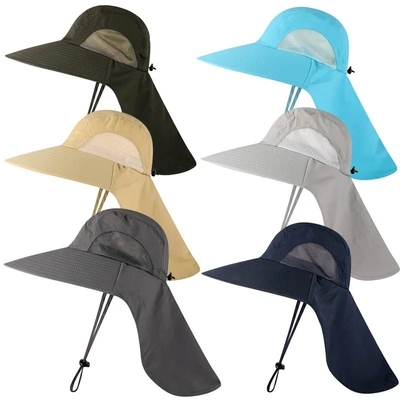Sombrero de sol elegante de nylon Sombrero de pescador rápido UPF40 Sombrero de pescador