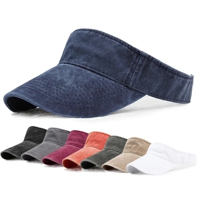 New Summer Denim Visores Lavados Mujeres Deporte al aire libre Sombrero de sol Golf Caminata de senderismo Tenis Hombre Sombrero