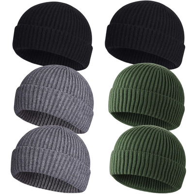 Sombreritos de punto para adultos para ocasiones casuales bordado/Jacquard/patrón en blanco y circunferencia del sombrero