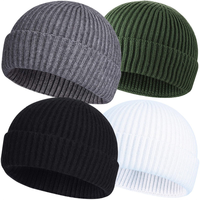 Sombreritos de punto para adultos para ocasiones casuales bordado/Jacquard/patrón en blanco y circunferencia del sombrero