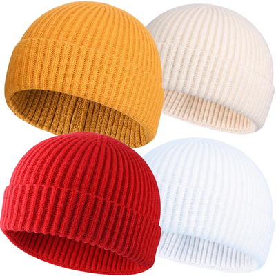 Sombreritos de punto para adultos para ocasiones casuales bordado/Jacquard/patrón en blanco y circunferencia del sombrero