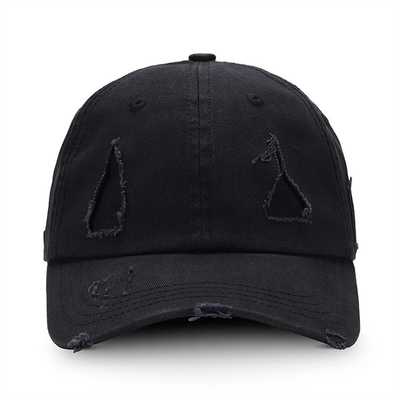 Oem Custom ajustable gorra de béisbol desgastado personalizado en apuros sombrero blanco de papá