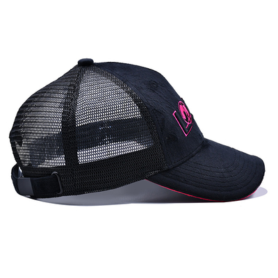 Sándwich con borde curvo de 5 paneles sombrero de terciopelo de camión mayorista Gorra Trucker Cap Logotipo personalizado