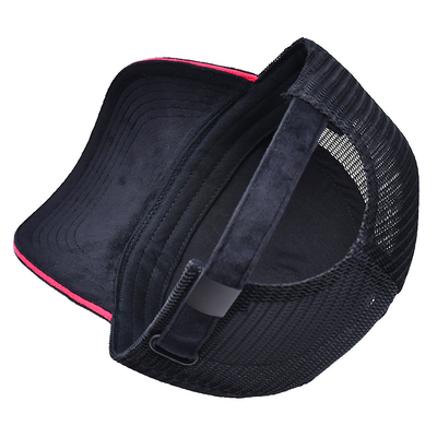 Sándwich con borde curvo de 5 paneles sombrero de terciopelo de camión mayorista Gorra Trucker Cap Logotipo personalizado