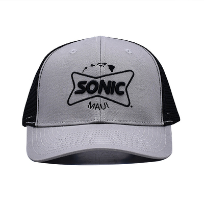 Venta al por mayor de sombrero de camión Snapback 6 panel sombreros de malla 3d bordado Sombrero de camión personalizado