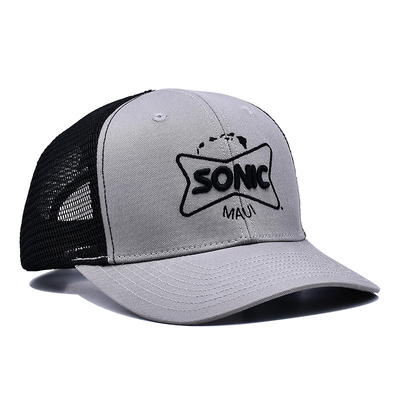 Venta al por mayor de sombrero de camión Snapback 6 panel sombreros de malla 3d bordado Sombrero de camión personalizado