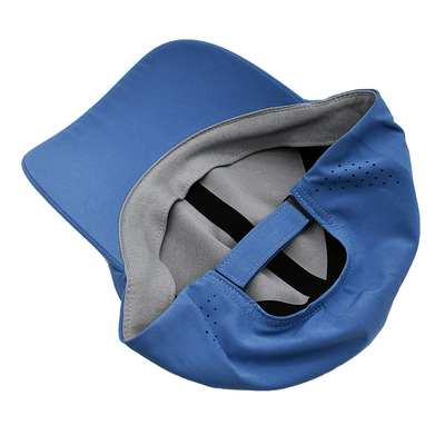 Venta al por mayor Plain 6 Panel Ligero Rapido Seco Deportivo Béisbol Sombrero Rendimiento Laser Cut Hole Deportivo Sombrero Papá