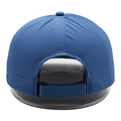 Venta al por mayor Plain 6 Panel Ligero Rapido Seco Deportivo Béisbol Sombrero Rendimiento Laser Cut Hole Deportivo Sombrero Papá