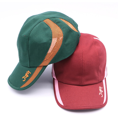 Logotipo personalizado sombrero deportivo malla gorras de carrera de alta calidad borde curvo gorras deportivas transpirables