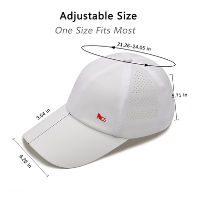 Fabricante de sombreros Ace Nueva tecnología cinta sin costura estilo Blanco Béisbol Deportivo Sombreros de béisbol