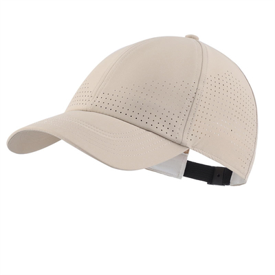 Por mayor Custom 6 Panel Unisex Perforado con láser Baseball Inodoro Golf Sombrero Gorra Gorra Deportiva