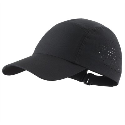 Sombrero deportivo impermeable cortado por láser perforado de alta calidad Sombrero deportivo de béisbol seco rápido