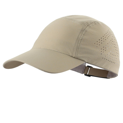 Sombrero deportivo impermeable cortado por láser perforado de alta calidad Sombrero deportivo de béisbol seco rápido