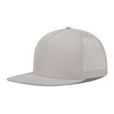 Golfo de rendimiento rápido seco con láser Sombrero Snapback Perforado Sombrero de borde plano