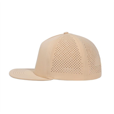 Golfo de rendimiento rápido seco con láser Sombrero Snapback Perforado Sombrero de borde plano