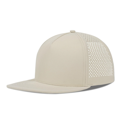 Golfo de rendimiento rápido seco con láser Sombrero Snapback Perforado Sombrero de borde plano