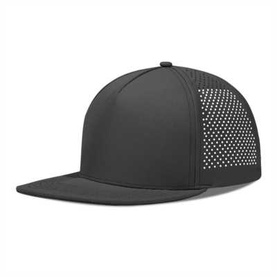 Golfo de rendimiento rápido seco con láser Sombrero Snapback Perforado Sombrero de borde plano