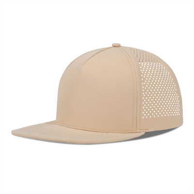 Golfo de rendimiento rápido seco con láser Sombrero Snapback Perforado Sombrero de borde plano