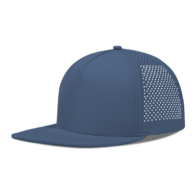 Golfo de rendimiento rápido seco con láser Sombrero Snapback Perforado Sombrero de borde plano