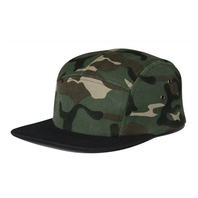 Camo al aire libre 5 paneles Camp Cap Camuflaje Gorras Camper Wholesale para hombres Mujeres