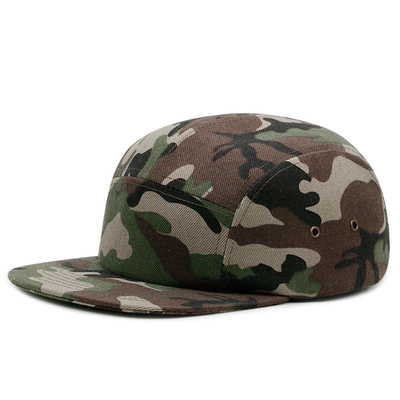 Camo al aire libre 5 paneles Camp Cap Camuflaje Gorras Camper Wholesale para hombres Mujeres