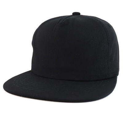 Sombrero Snapback Plano de 5 paneles ajustable sin estructura