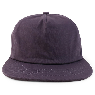 Sombrero Snapback Plano de 5 paneles ajustable sin estructura