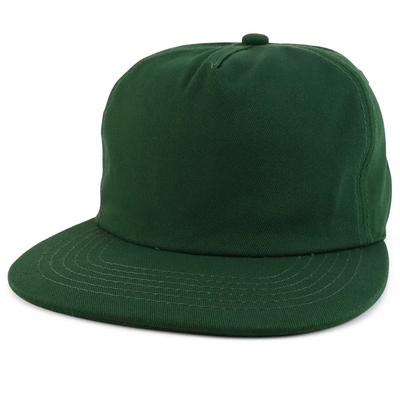 Sombrero Snapback Plano de 5 paneles ajustable sin estructura