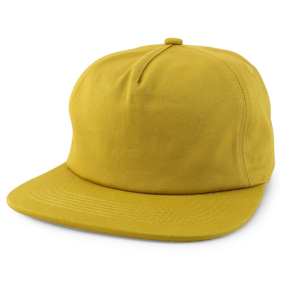 Sombrero Snapback Plano de 5 paneles ajustable sin estructura