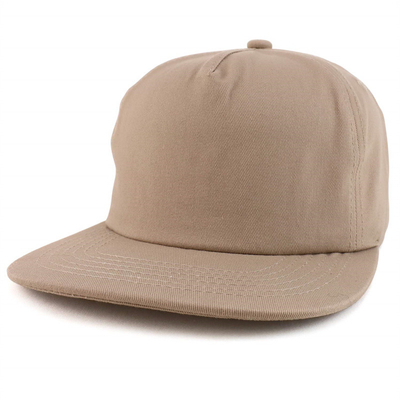 Sombrero Snapback Plano de 5 paneles ajustable sin estructura