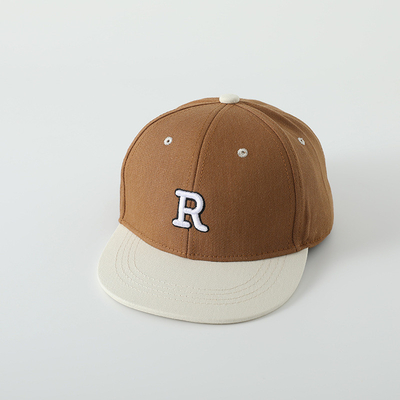 Niños de alta calidad de algodón de borde plano sombrero deportivo letra bordada niño exterior gorra Snapback