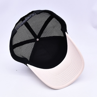 Alto perfil de bordado 3D de cuerda del camionero de sombrero logotipo personalizado malla de la espalda del camionero de la tapa