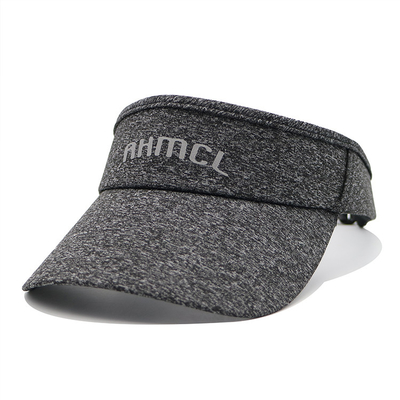 Sombrero de visera deportiva de color gris ajustable