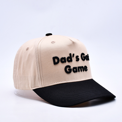 Gorras deportivas originales de béisbol con logotipo 3D bordado de alta calidad y personalizables, 5 paneles