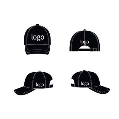 Gorra de béisbol negra lavada con ácido, personalizada con logotipo, de algodón vintage, estilo papá, ajustable, deportiva, de mezclilla
