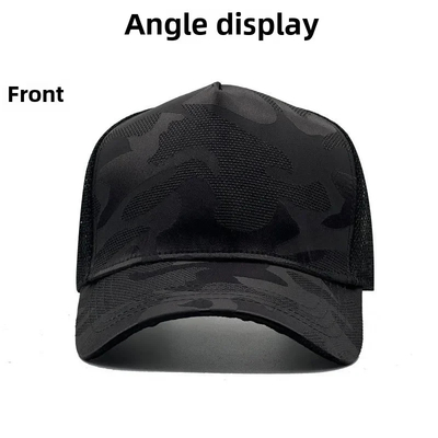 Sombrero de béisbol simple de gran tamaño para hombres Mujeres Diseño personalizado Sombrero de malla de camión para cabeza grande grande Moderno para escena casual deportiva