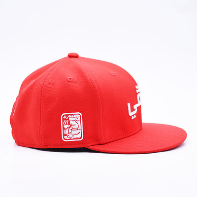 Grosero de bordado 3D personalizado Gorra Béisbol Snapback Sports Cap Exterior Flat Brim 6 Panel Snapback Caps