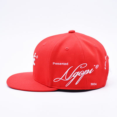Grosero de bordado 3D personalizado Gorra Béisbol Snapback Sports Cap Exterior Flat Brim 6 Panel Snapback Caps